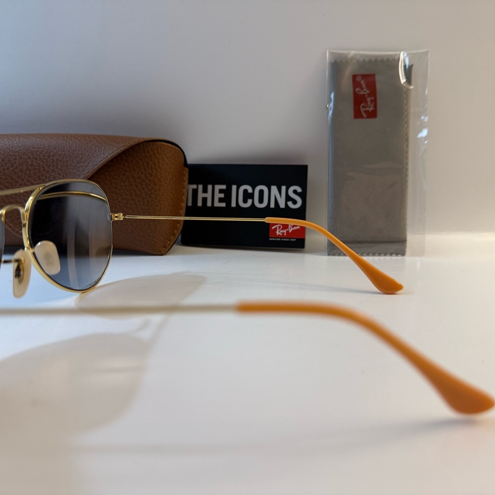 ray-ban aviator sunglasses rb3025 58mm Made In italy - Picture 9 of 12